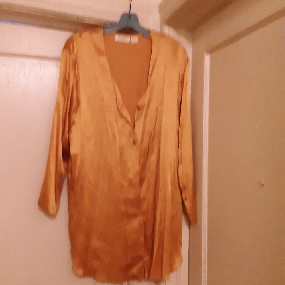 Vintage gold Victoria's Secret silk nightshirt